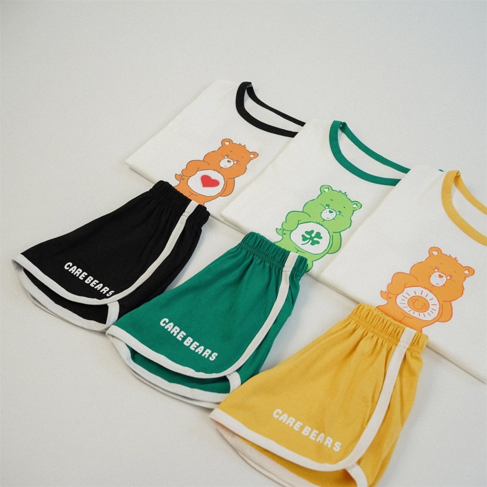 兒童夏季彩色愛心熊．活力運動套裝(80-130碼)-細節圖4