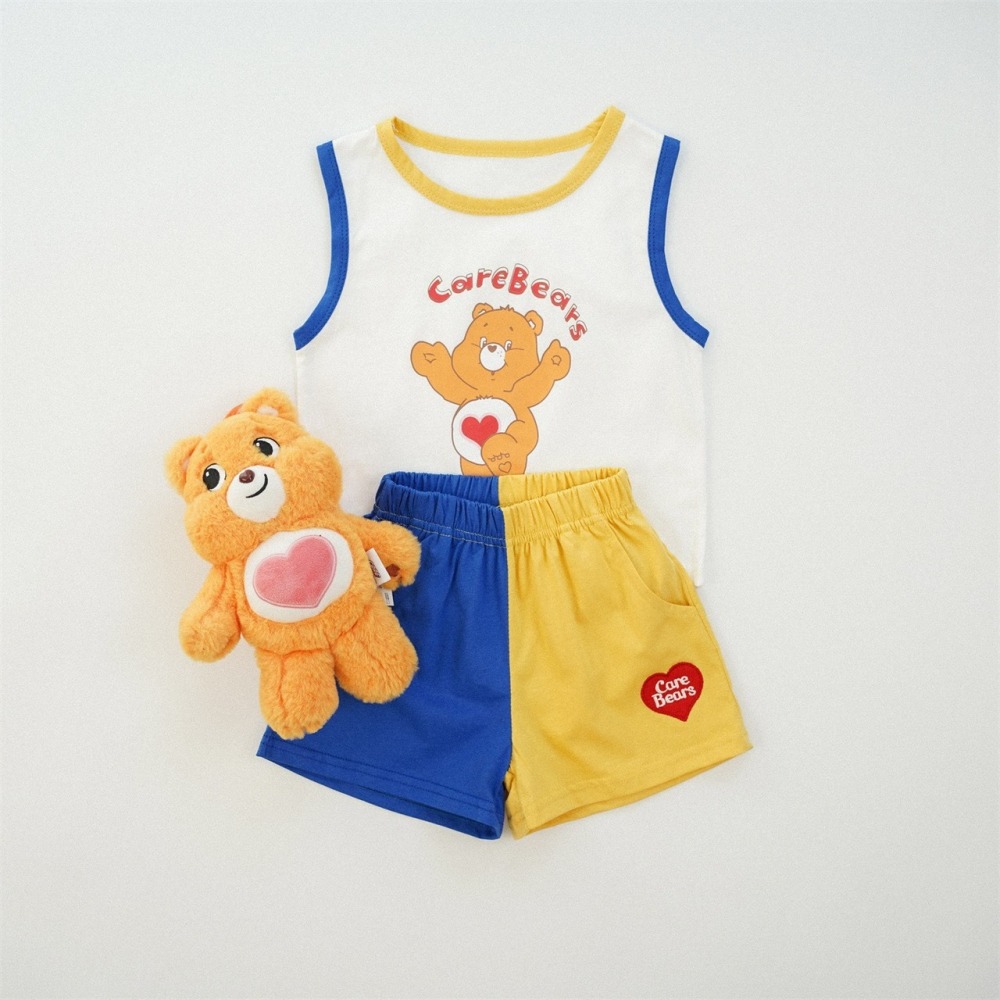 兒童夏季Care Bears陽光熊．清爽背心套裝(80-130碼)-細節圖2