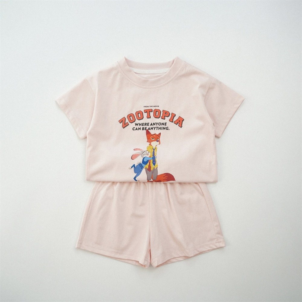 兒童夏季卡通Zootopia萌友．清爽家居套裝(80-150碼)-細節圖4