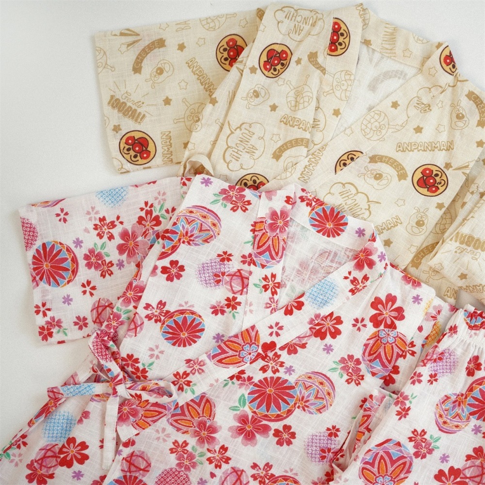 兒童夏季和服小祭典．綁帶居家套裝(80-150碼)-細節圖5