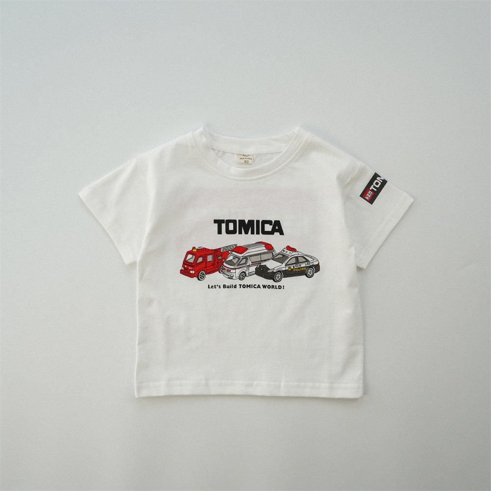 兒童夏季日式TOMICA極速車魂．帥氣短袖T(80-130碼)-規格圖6