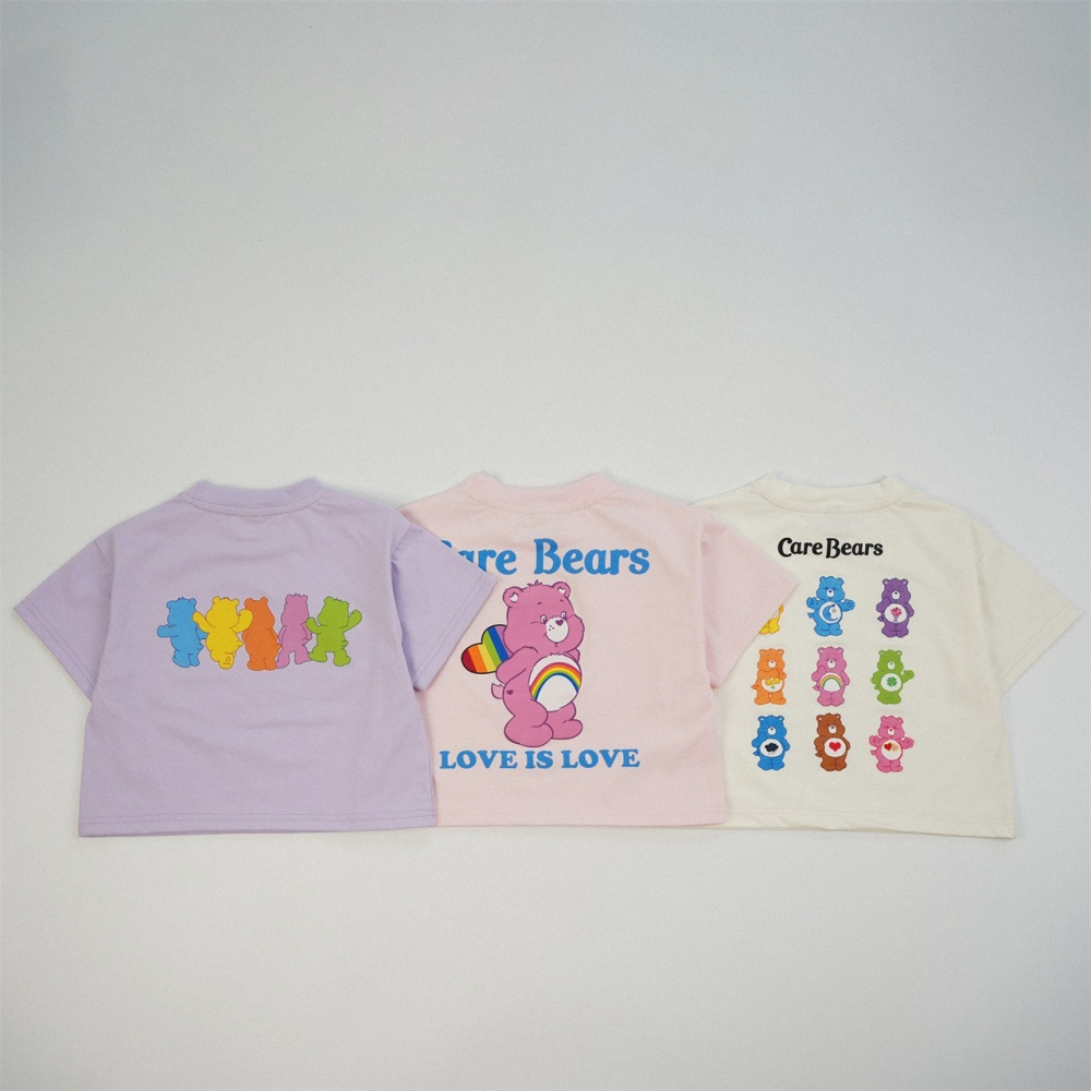兒童夏季彩虹小熊甜心日常Ｔ恤(80-130碼)-細節圖2