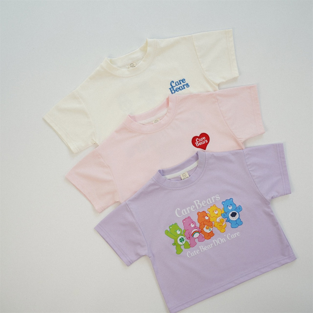 兒童夏季彩虹小熊甜心日常Ｔ恤(80-130碼)-細節圖3