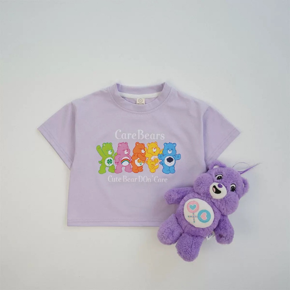 兒童夏季彩虹小熊甜心日常Ｔ恤(80-130碼)-規格圖7