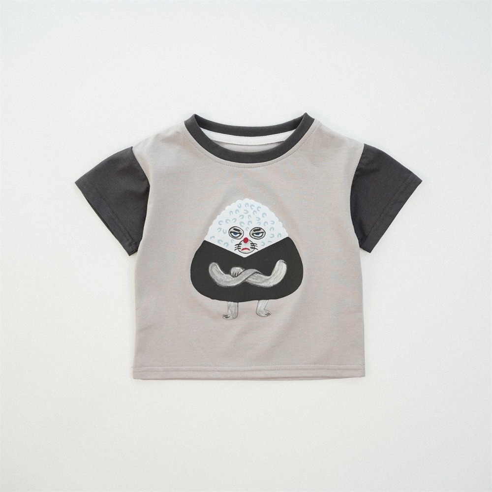 兒童夏季麵包小偷拼色短袖T(80-150碼)-規格圖5