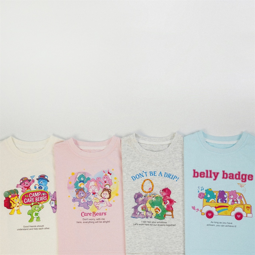 兒童夏季Care Bears歡樂巡遊．療癒短袖T(80-150碼)-細節圖3