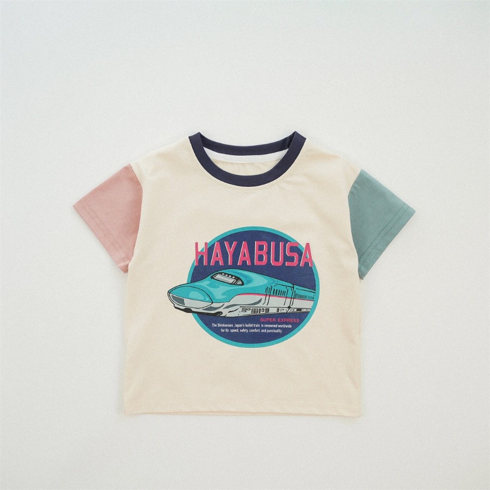 兒童夏季日系疾速新幹線．男孩列車T恤 (80-150碼)-規格圖6
