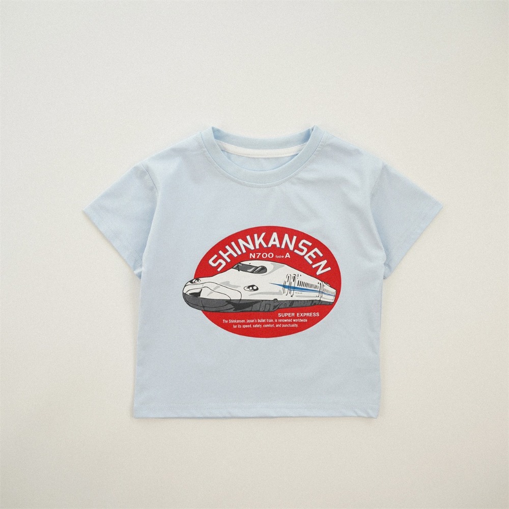 兒童夏季日系疾速新幹線．男孩列車T恤 (80-150碼)-規格圖6