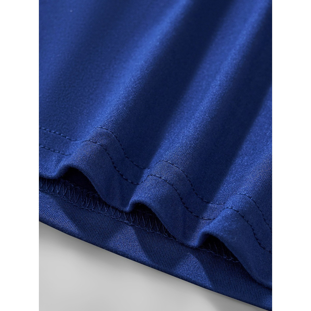 兒童夏季時尚歐美風短袖圓領T恤-卡通國王(藍)-細節圖5