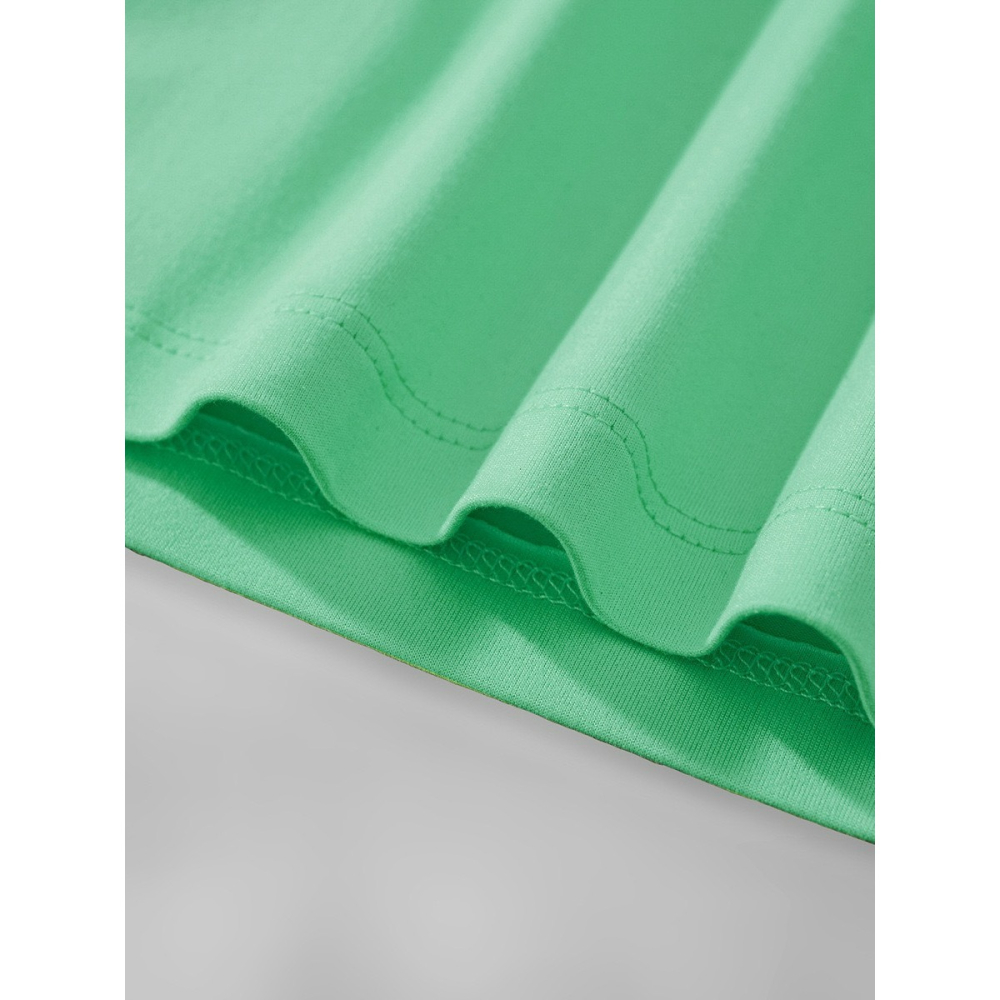 兒童夏季時尚歐美風短袖圓領T恤-卡通恐龍(綠)-細節圖5