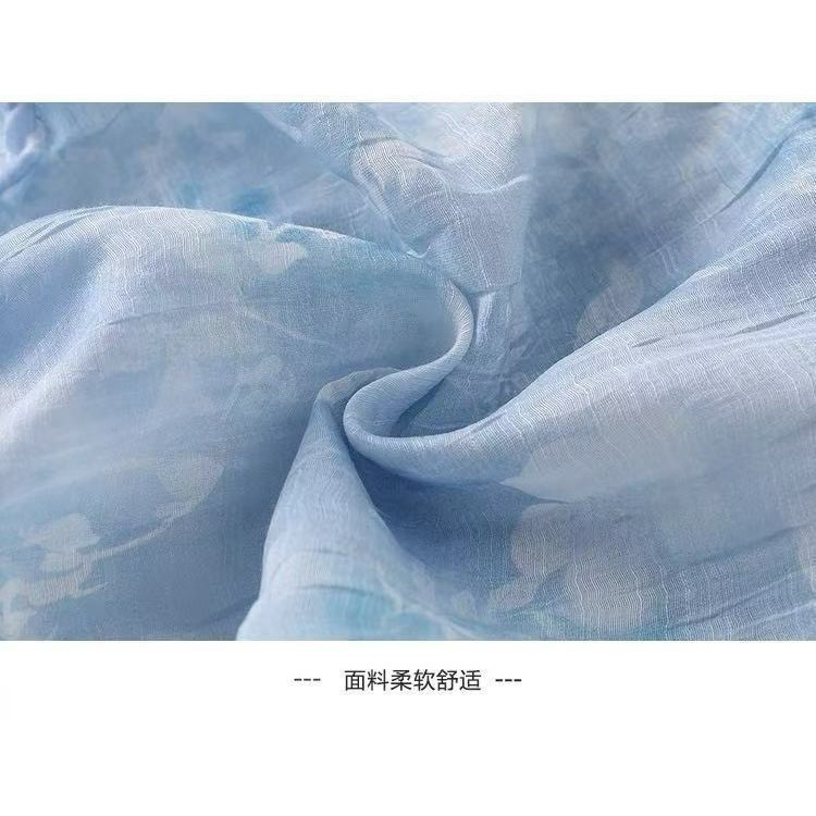 寶寶藍色網紗無袖公主包屁衣-細節圖9