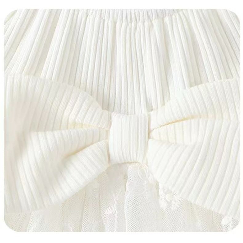 寶寶蝴蝶結公主網紗連體裙-細節圖7