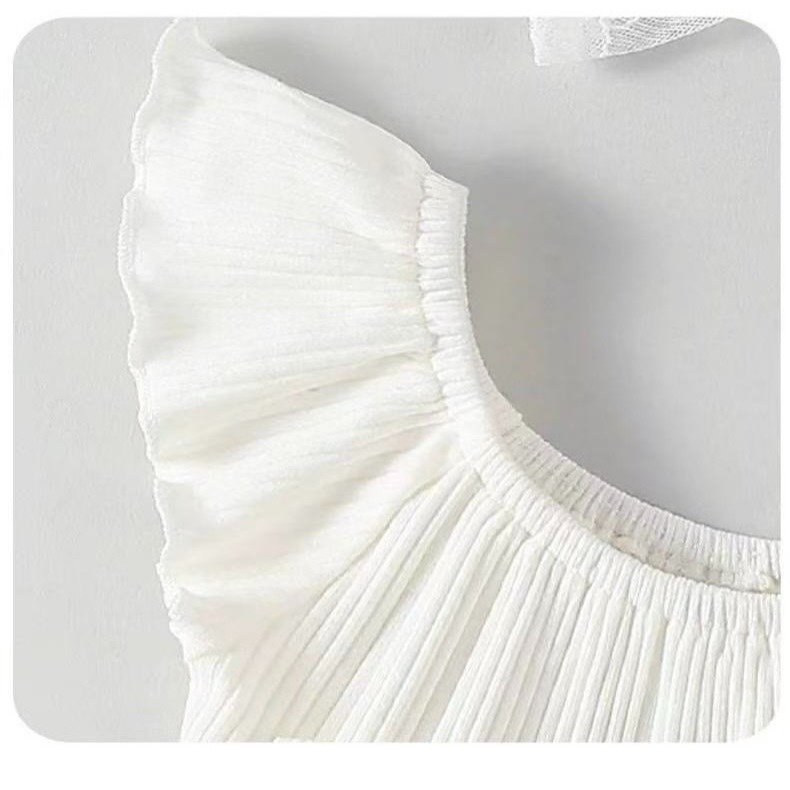 寶寶蝴蝶結公主網紗連體裙-細節圖8