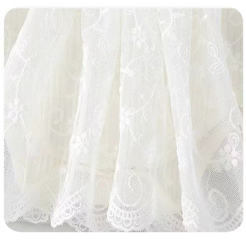 寶寶蝴蝶結公主網紗連體裙-細節圖9