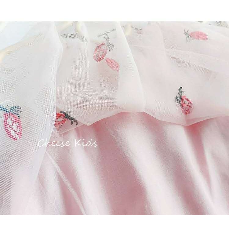 寶寶鳳梨甜心網紗吊帶包屁衣-細節圖7
