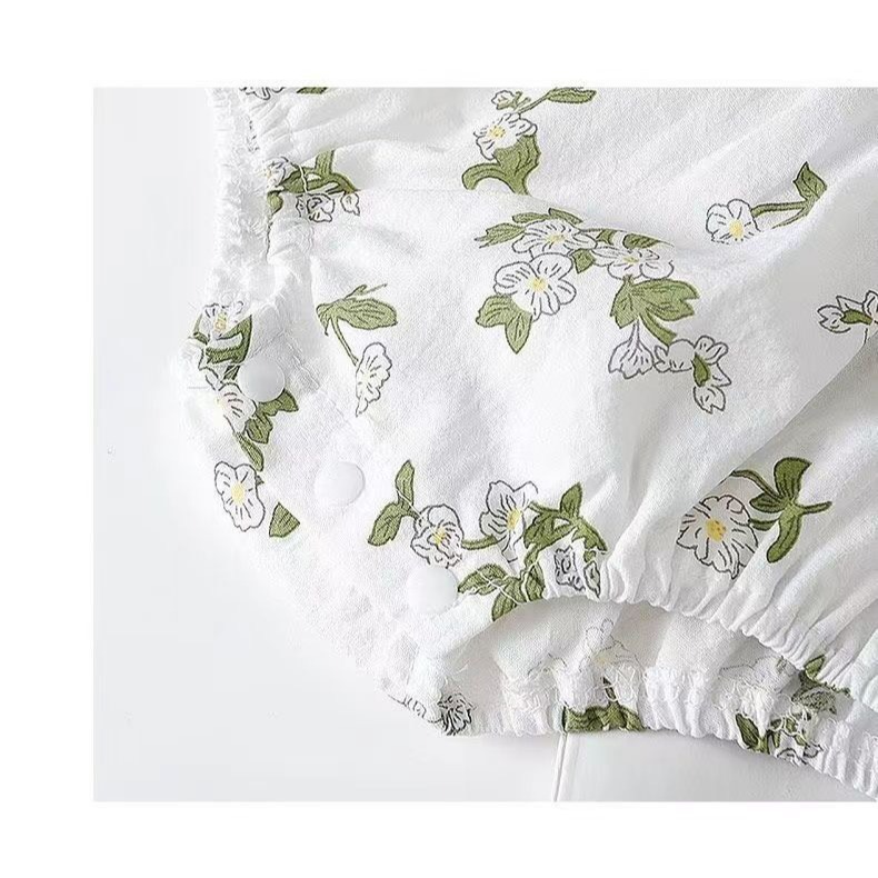 寶寶碎花帽帽包屁衣(附帽子)-細節圖7