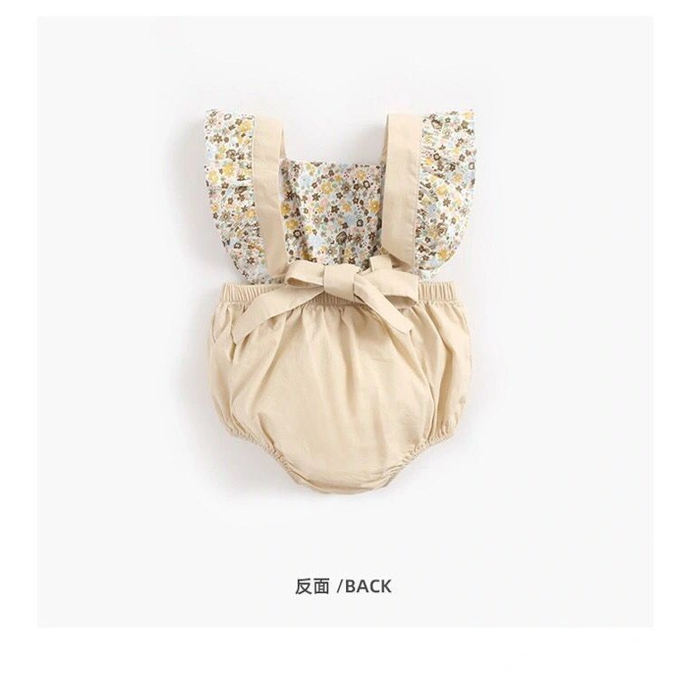 韓版寶寶時尚小碎花飛袖包屁衣-規格圖8