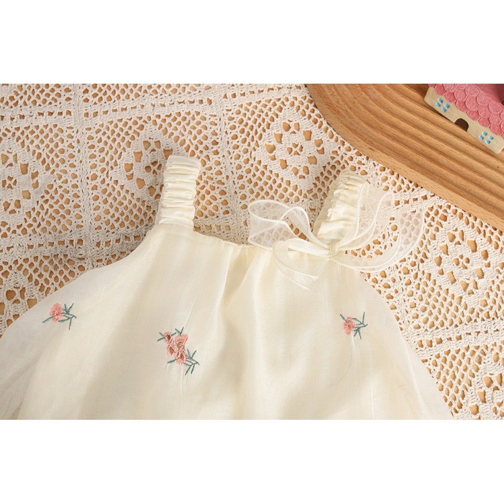 韓版甜美寶寶吊帶包屁裙-細節圖4