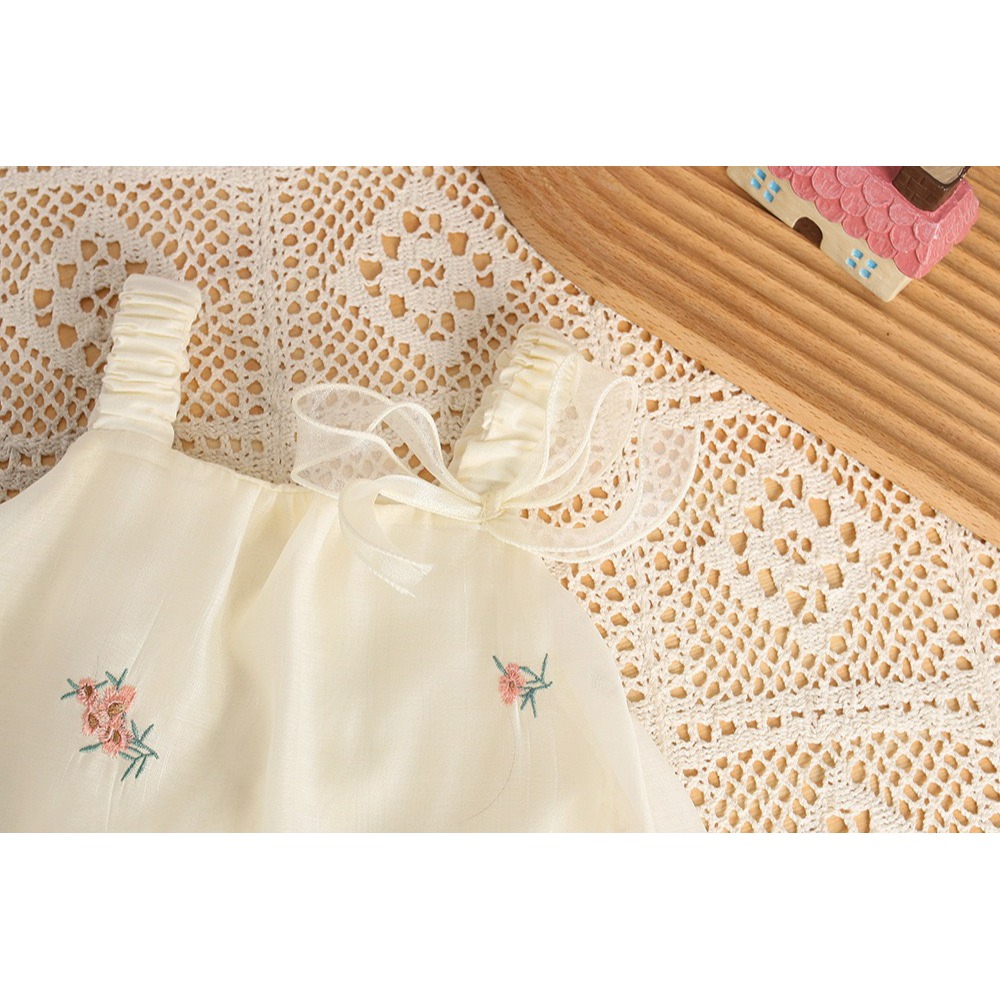 韓版甜美寶寶吊帶包屁裙-細節圖5