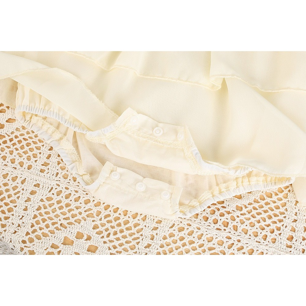 韓版寶寶花苞郁金香吊帶包屁裙(吊帶/飛袖)-細節圖8