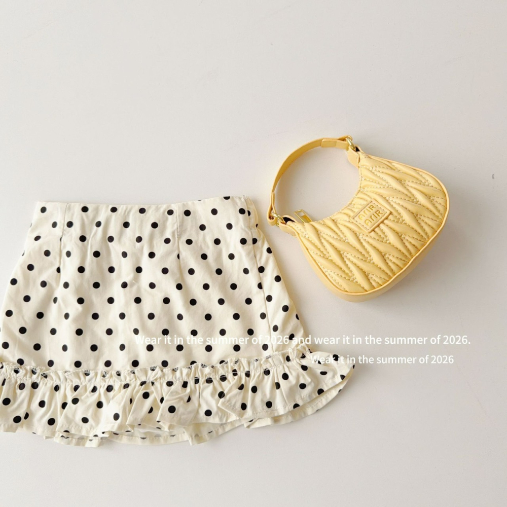 女中大童夏季點點可愛上衣/短裙-細節圖7