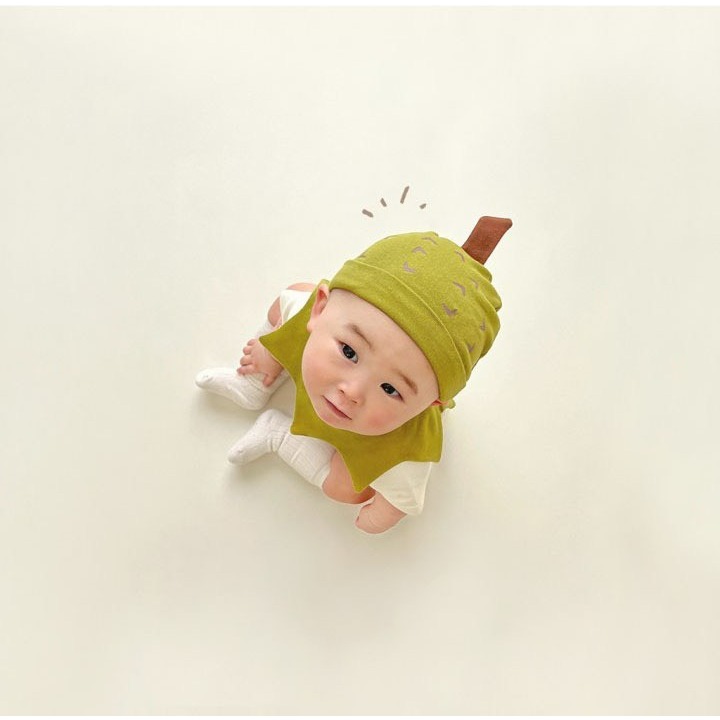 Tommy＇s gifts 寶寶INS款榴槤造型包屁衣(含帽子)-細節圖4