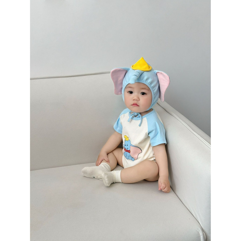 Tommy＇s gifts 寶寶INS款小象造型包屁衣(含帽子)-細節圖3