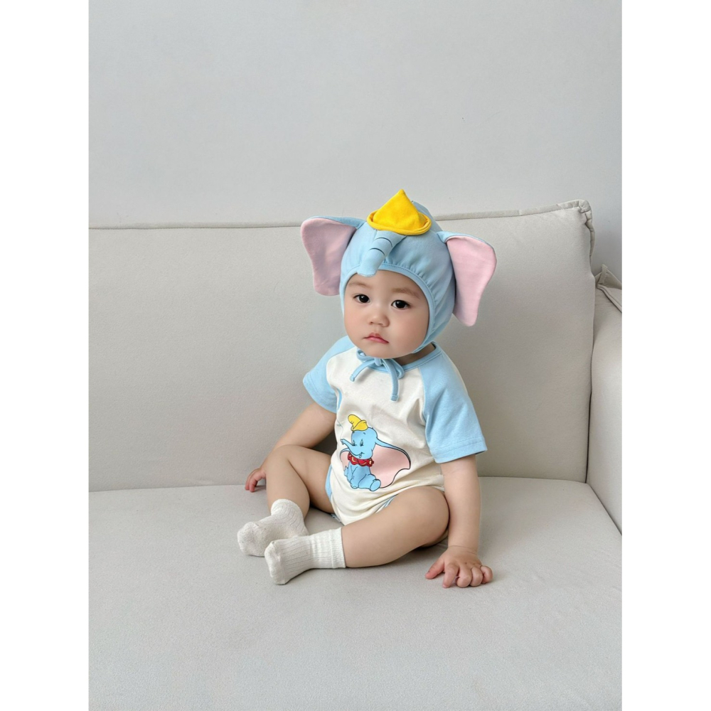 Tommy＇s gifts 寶寶INS款小象造型包屁衣(含帽子)-細節圖6