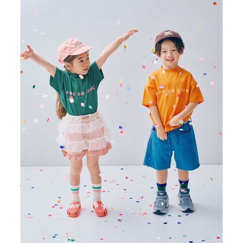 0315-日本p.premier 多色簡約字母Logo棉質短袖T (80-140cm)-細節圖4