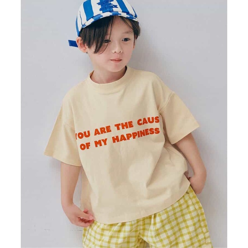 0315-日本p.premier 多色簡約字母Logo棉質短袖T (80-140cm)-細節圖6