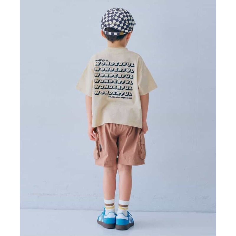 0315-日本p.premier 多色簡約字母Logo棉質短袖T (80-140cm)-細節圖7