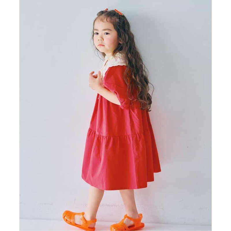 0315-日本 p.premier泡泡袖連身裙 (80-140cm)-細節圖4