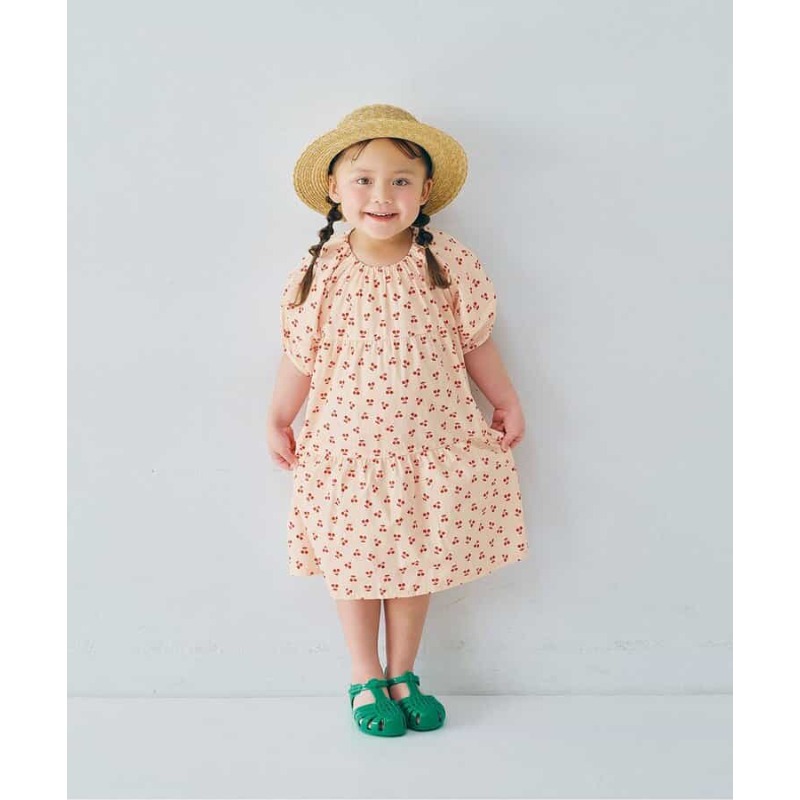 0315-日本 p.premier泡泡袖連身裙 (80-140cm)-規格圖7