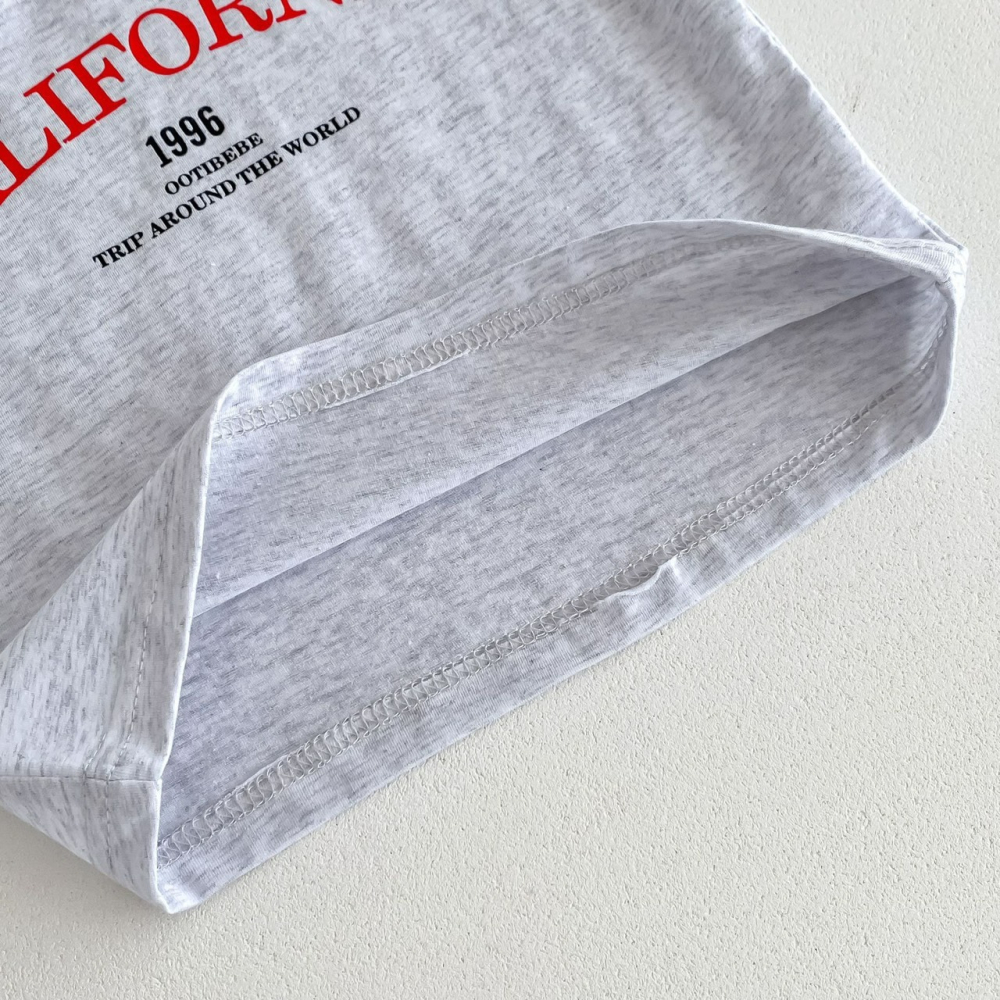 Angou中小童韓版母短袖T恤＋短褲兩件套-細節圖10