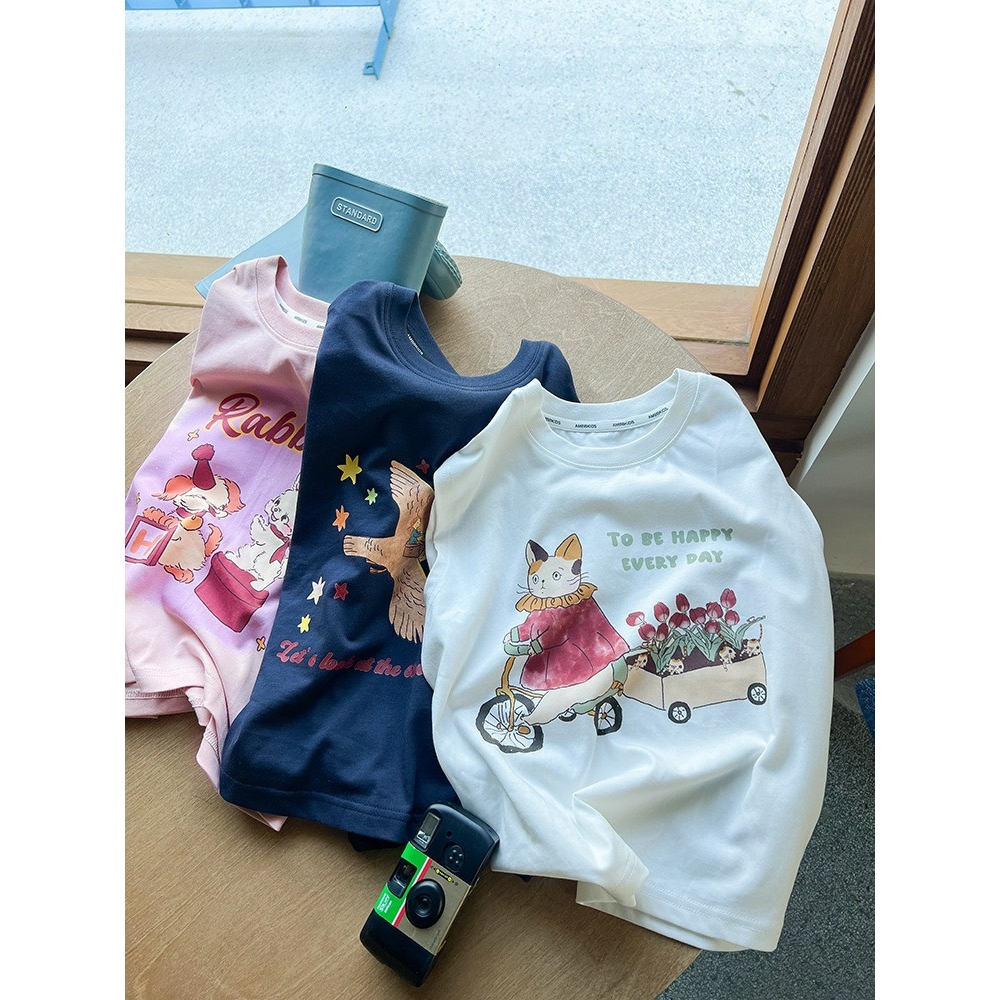 Ambb.kids 女童夏季韓系前後印花女童無袖背心-細節圖8