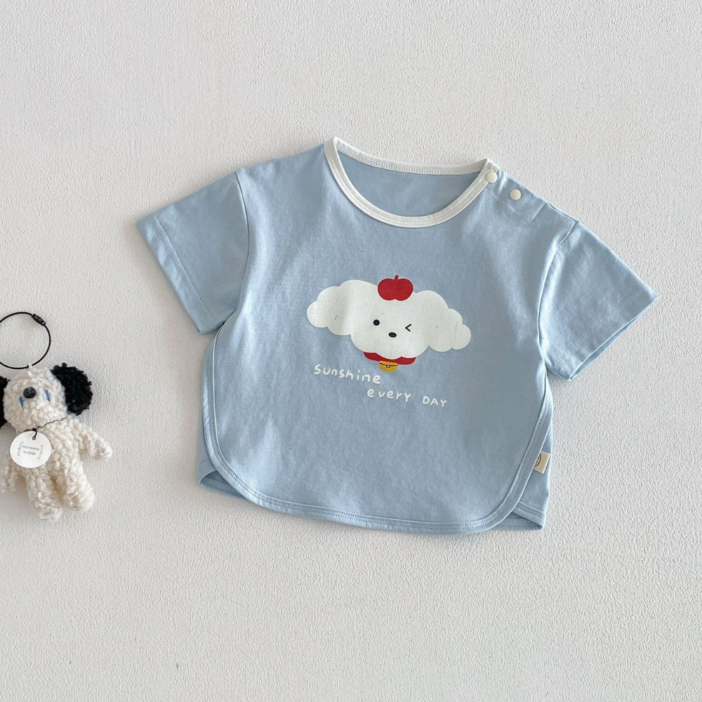 寶寶夏季可愛字母動物圖案短袖T恤-規格圖8