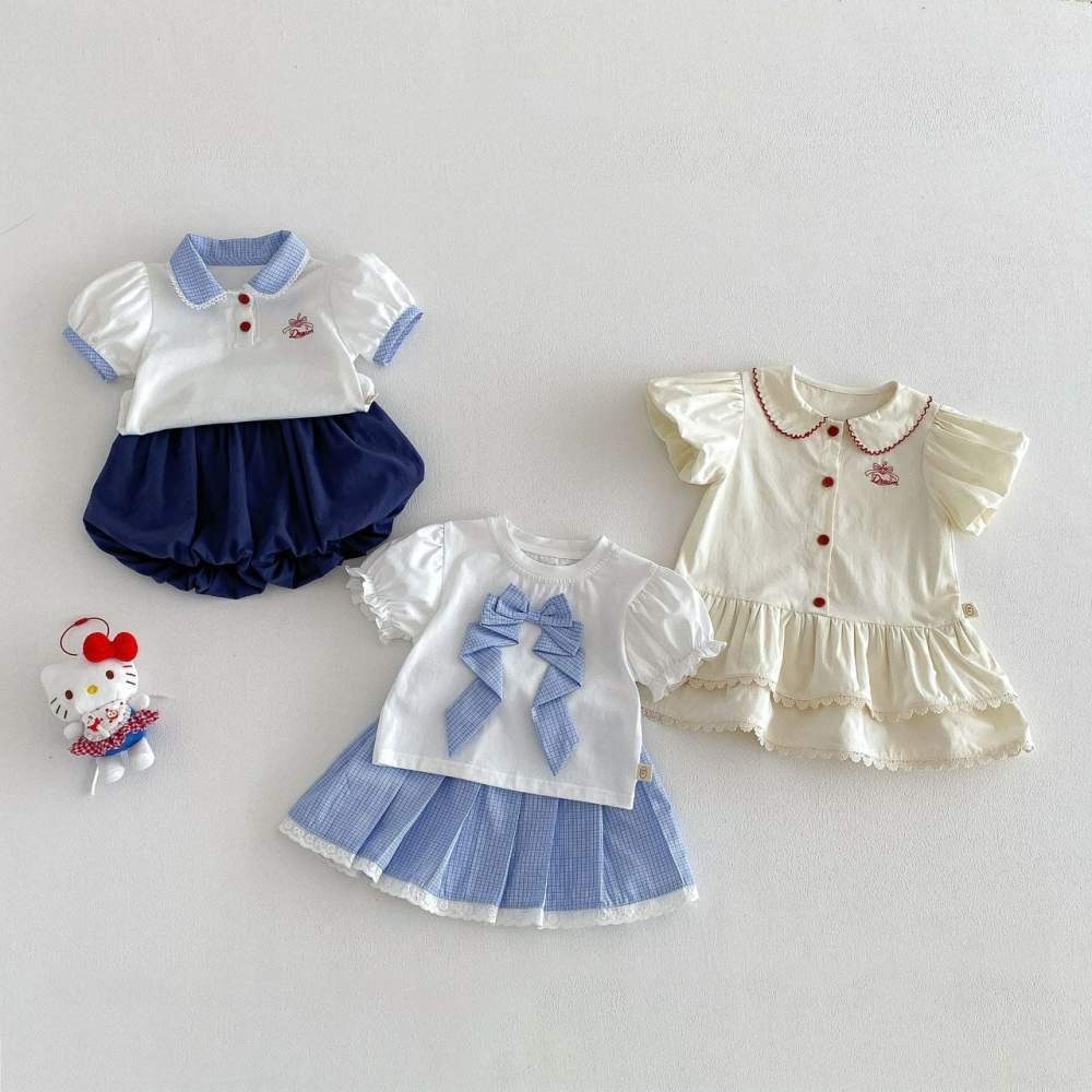 寶寶夏季娃娃領連衣裙娃娃領連衣裙系列-細節圖2