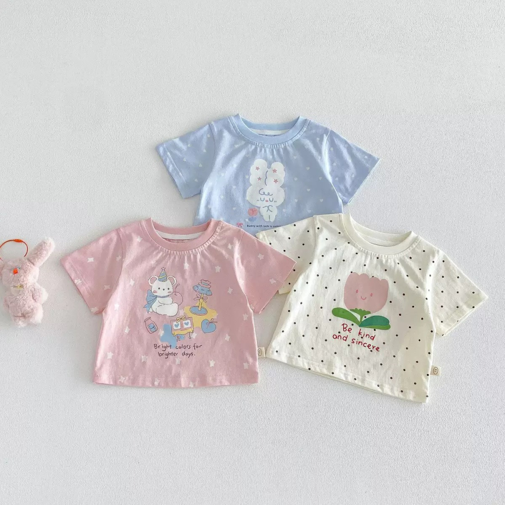 寶寶夏季休閒喇叭褲/卡通上衣T恤-細節圖3