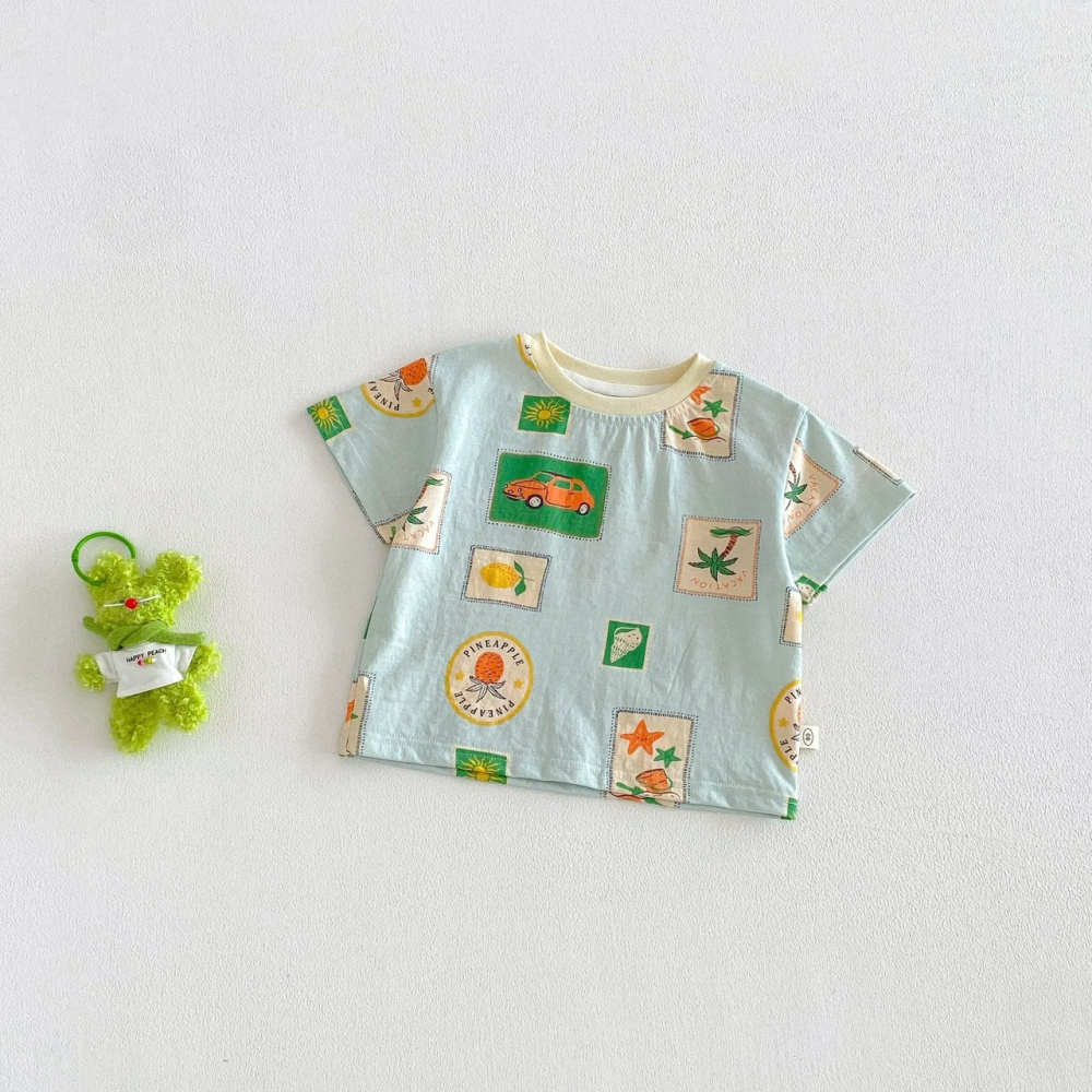 寶寶夏季可愛小狗波點T恤/休閒褲-細節圖8