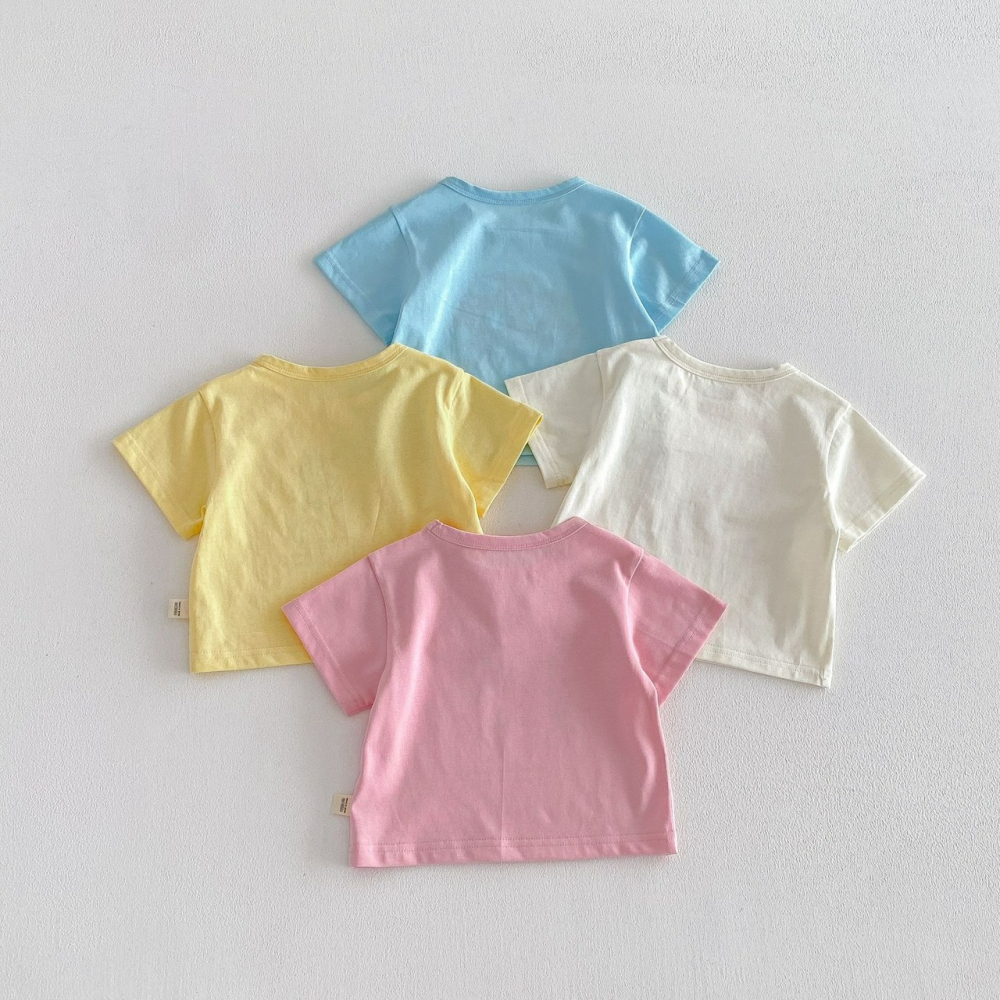 寶寶夏季可愛卡通透氣短袖上衣-細節圖4