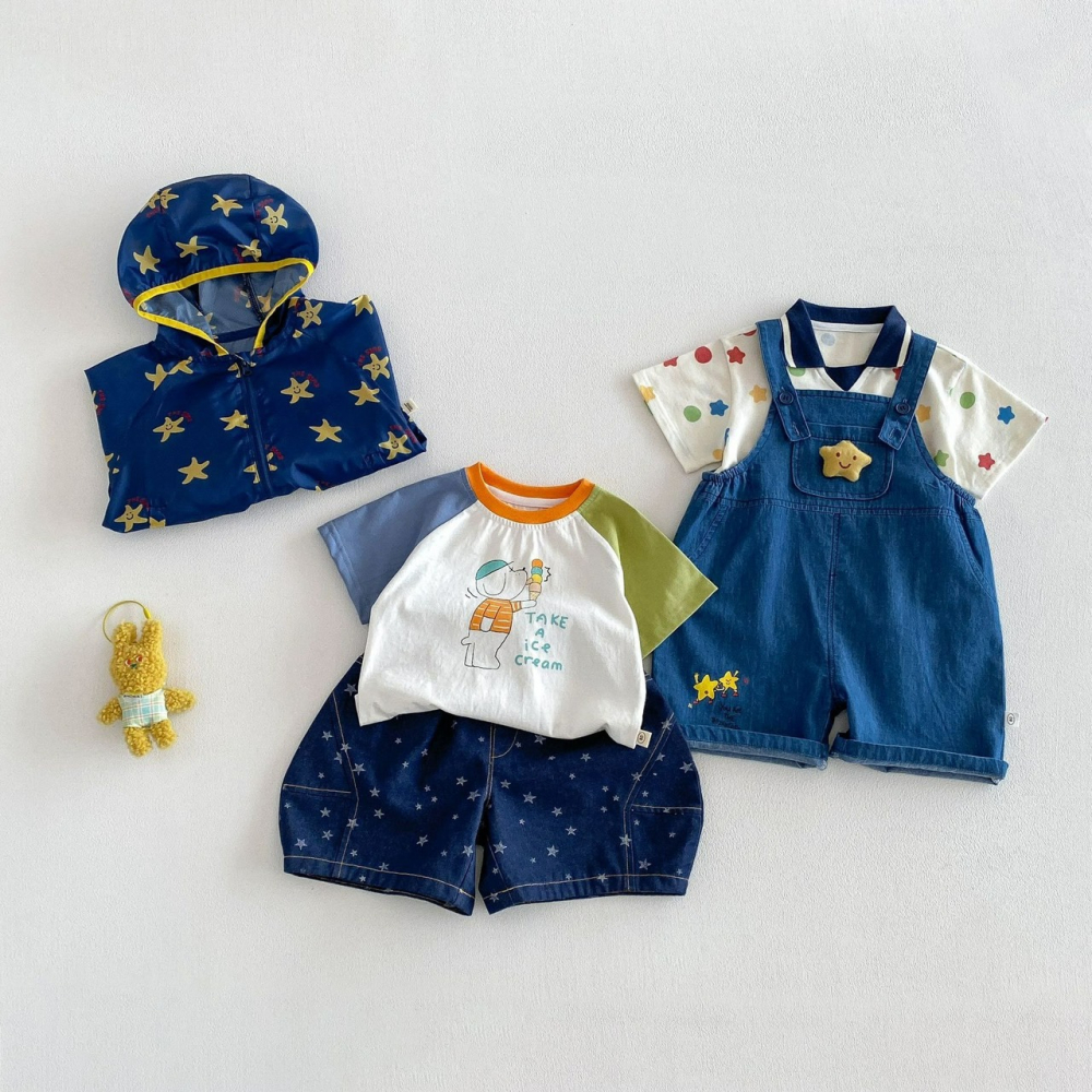 寶寶夏季滿版星星印花系列-細節圖3