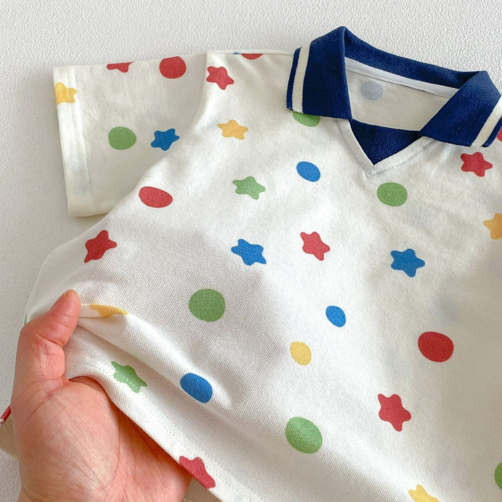 寶寶夏季滿版星星印花系列-細節圖6