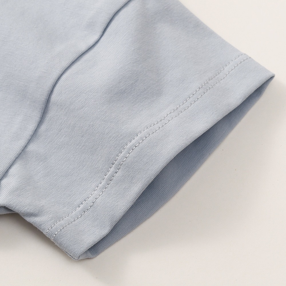 夏季兒童北歐風卡通插畫圓領短袖T恤-細節圖8