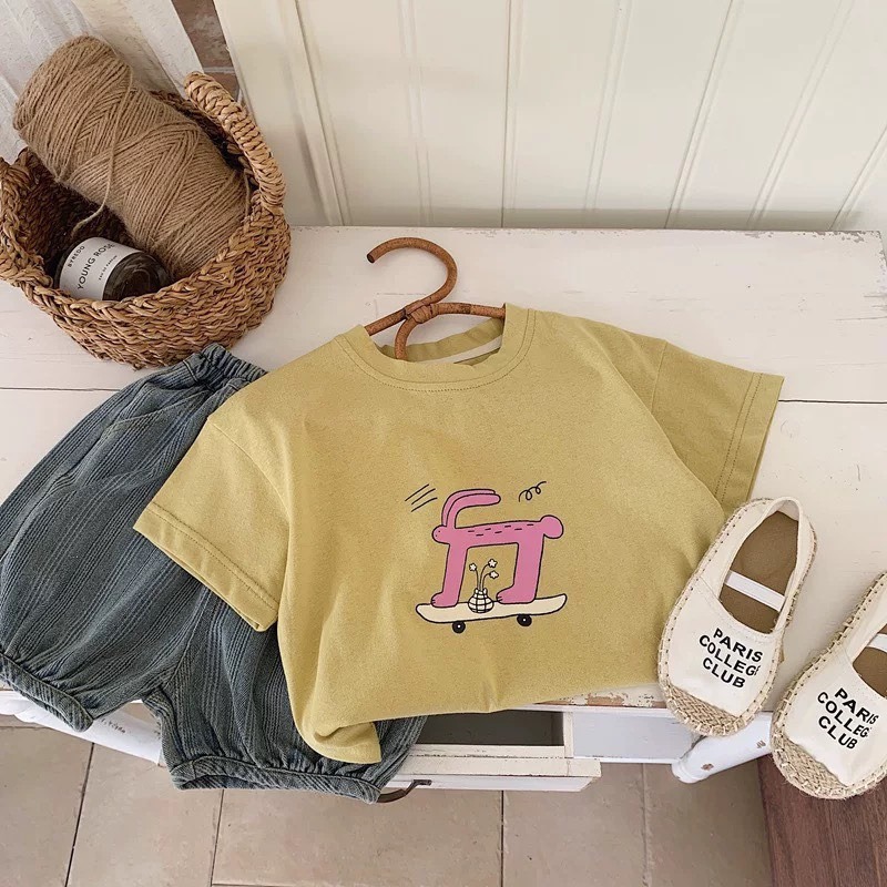 夏季兒童韓系卡通百搭短袖T恤-細節圖4