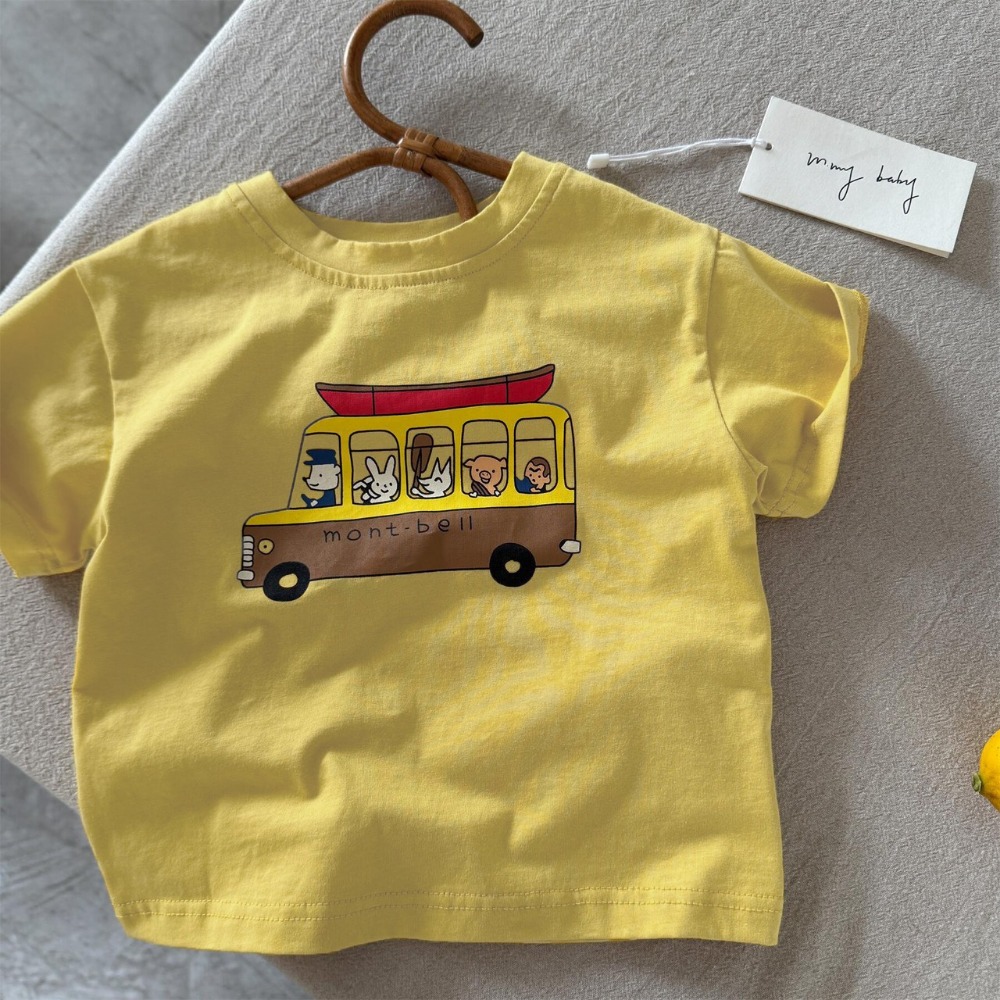 夏季兒童日系卡通小熊短袖T恤-規格圖10