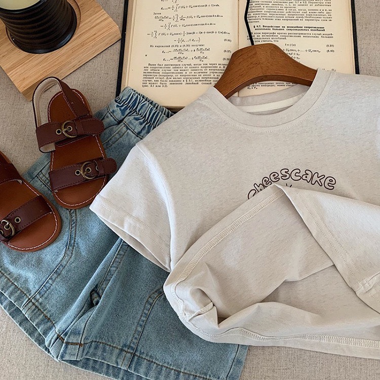 夏季兒童小蛋糕插畫圓領打底T恤-細節圖7