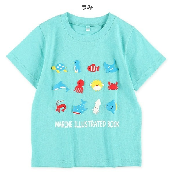 0330-日本繽紛圖鑑泡泡印花童趣短袖T100-130cm-規格圖5