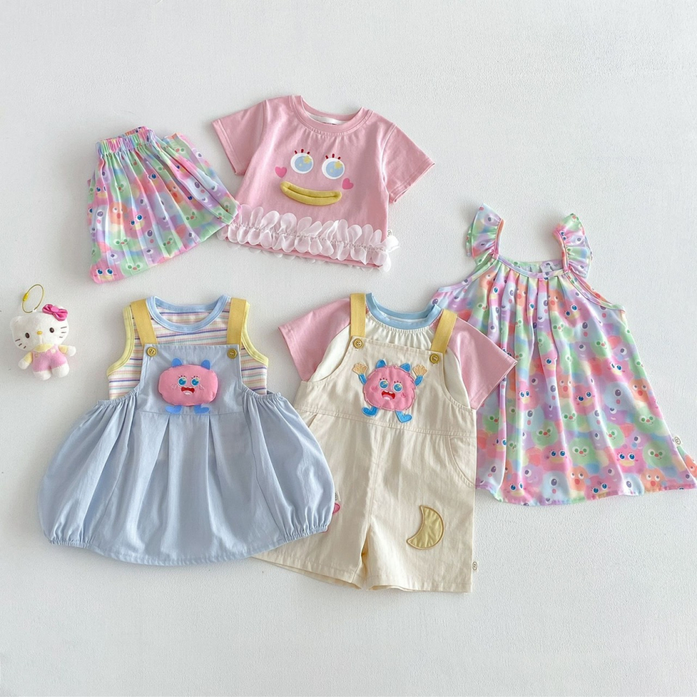 女寶韓版滿印小怪獸系列-細節圖2