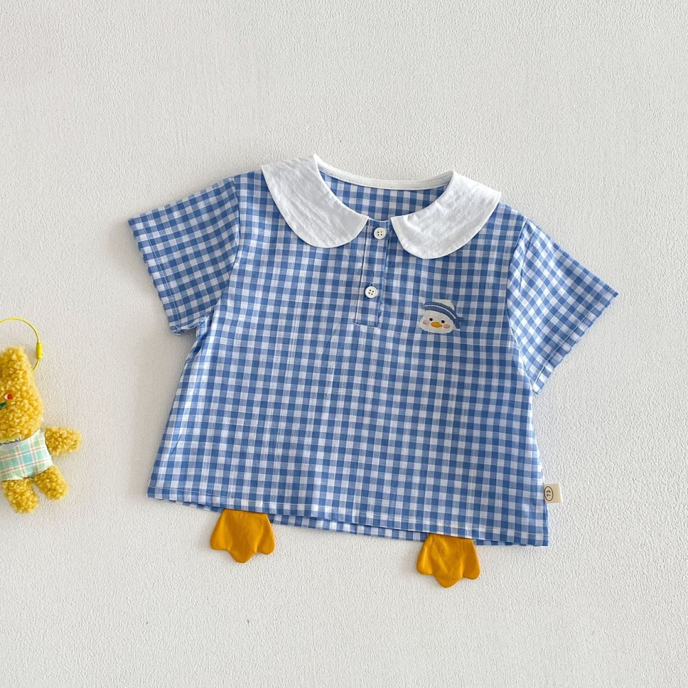 寶寶卡通娃娃領刺繡套裝-細節圖5