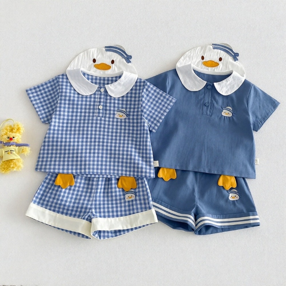 寶寶卡通娃娃領刺繡套裝-規格圖8